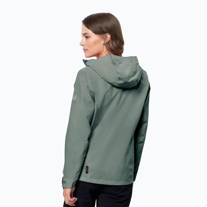 Jack Wolfskin women's hardshell jacket Pack & Go Shell green 1111514_4311 2