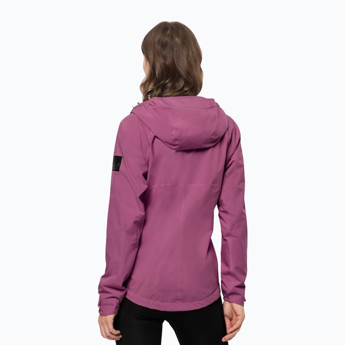 Jack Wolfskin women's Tasman Peak rain jacket pink 1114991_2094 2