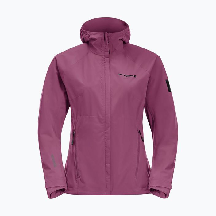Jack Wolfskin women's Tasman Peak rain jacket pink 1114991_2094 6