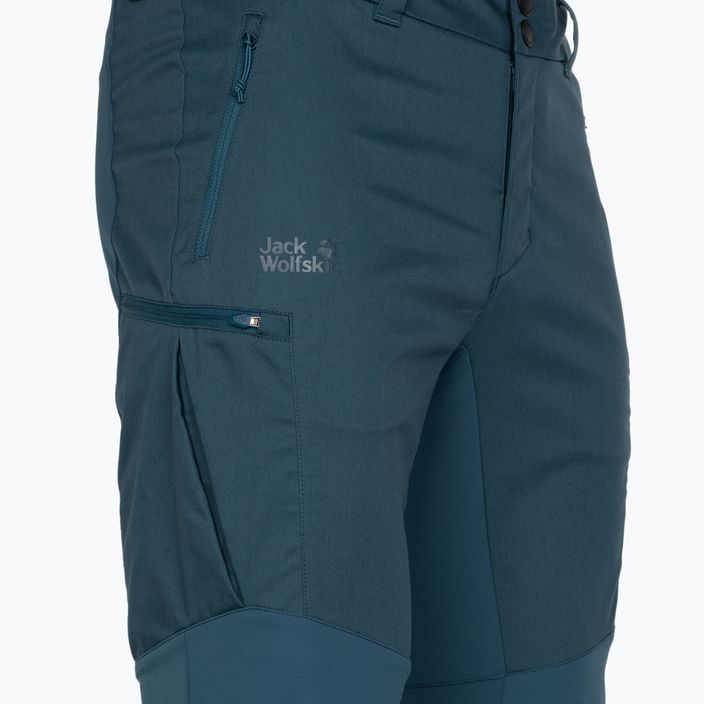 Jack Wolfskin men's Activate Tour softshell trousers blue 1507451_1383 3