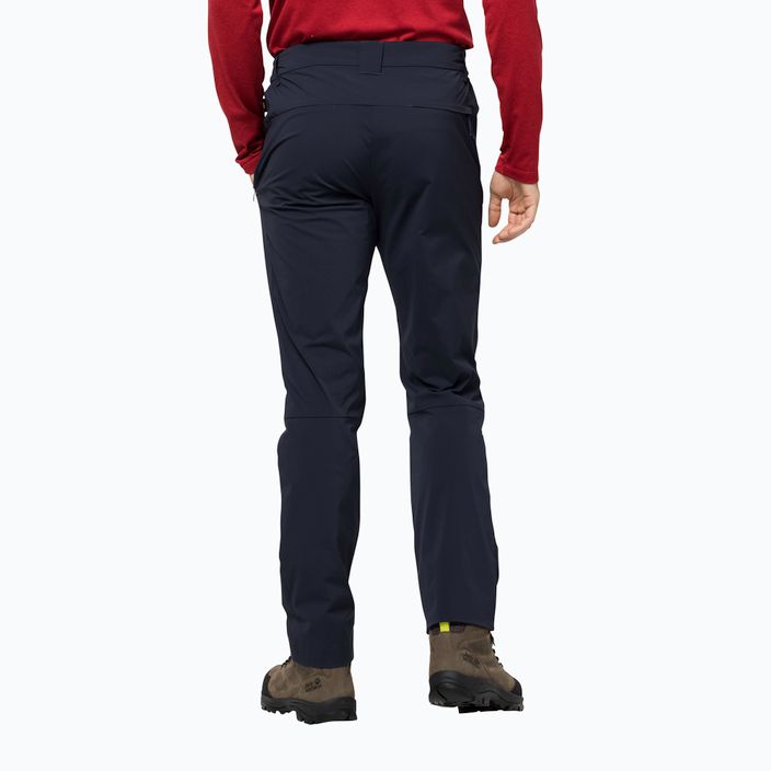 Jack Wolfskin Peak men's softshell trousers navy blue 1507491_1010 2