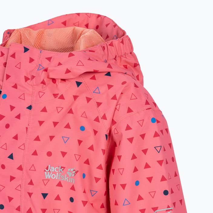 Jack Wolfskin children's rain jacket Tucan Dotted pink 1608891_7669 3