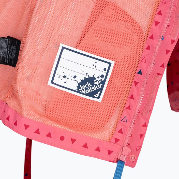 Jack Wolfskin children's rain jacket Tucan Dotted pink 1608891_7669 4