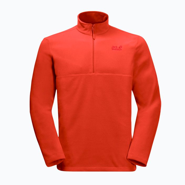 Jack Wolfskin men's fleece sweatshirt Gecko orange 1709521_3017 4