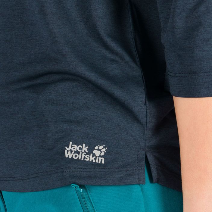 Jack Wolfskin women's trekking T-shirt Pack & Go navy blue 1806654_1010 5
