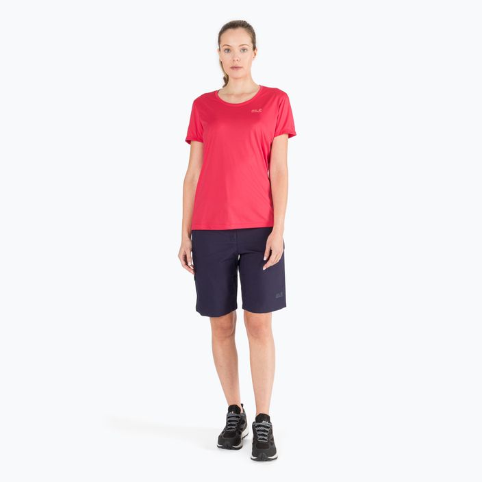 Jack Wolfskin women's trekking T-shirt Tech red 1807121_2258 5