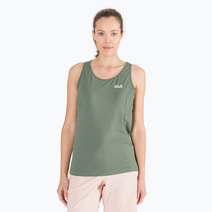 Jack Wolfskin women's trekking t-shirt Narrows Tank green 1808571_4311