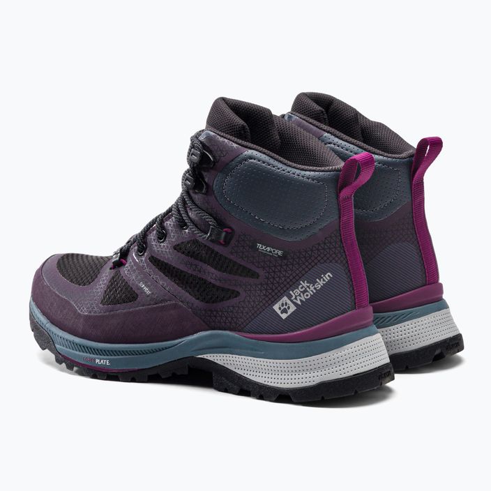 Women's trekking boots Jack Wolfskin Force Striker Texapore Mid purple 4038873 3