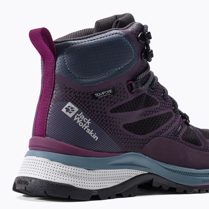 Women's trekking boots Jack Wolfskin Force Striker Texapore Mid purple 4038873 8