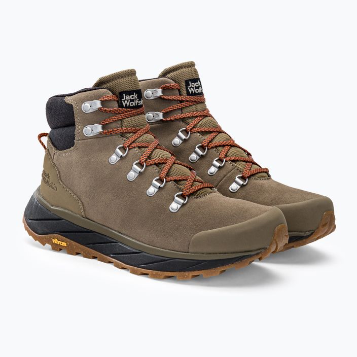 Jack Wolfskin men's Terraventure Urban Mid brown trekking boots 4053561 4