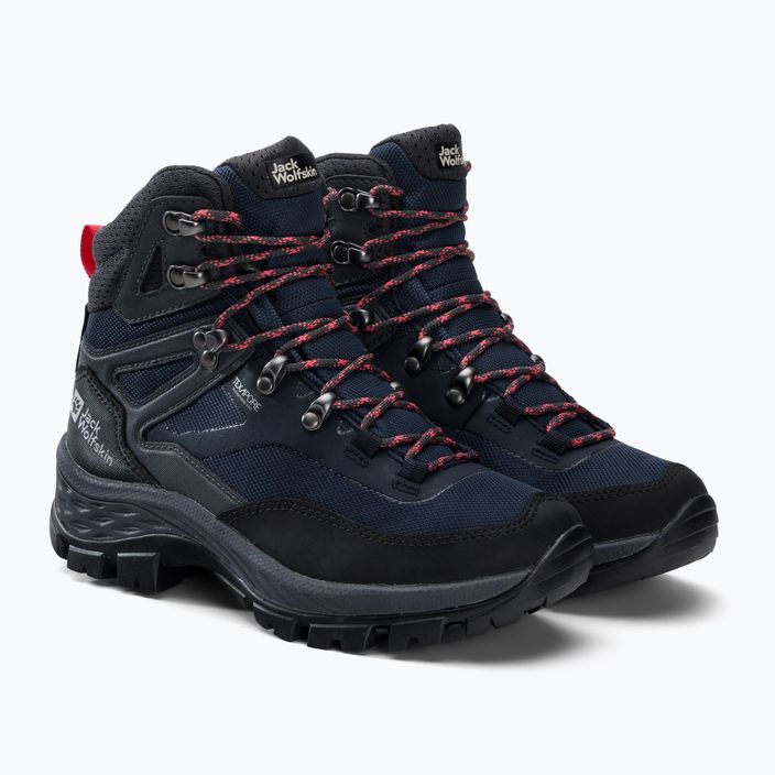 Jack Wolfskin women's trekking boots Rebellion Guide Texapore Mid black-blue 4053801 4