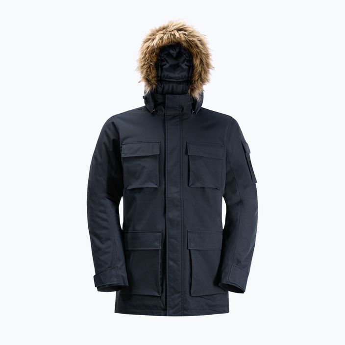 Jack Wolfskin men's winter jacket Glacier Canyon Parka navy blue 1107674_1010 8