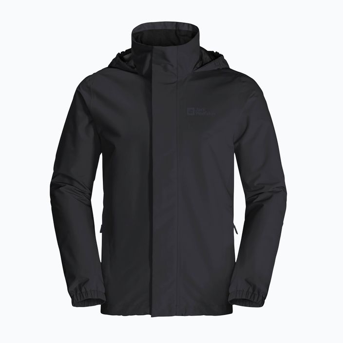 Jack Wolfskin men's Stormy Point 2L rain jacket black 1111142_6000 7