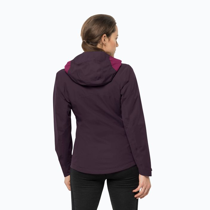 Jack Wolfskin Eagle Peak women's rain jacket purple 1113004_1014 2