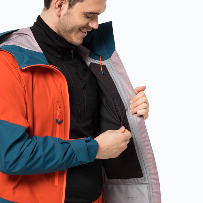 Jack Wolfskin men's ski jacket Alpspitze 3L orange 1115181 5