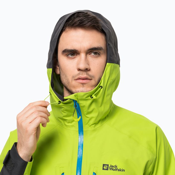 Jack Wolfskin men's Alpspitze 3L ski jacket green 1115181 3