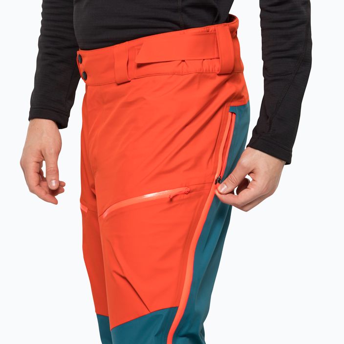 Jack Wolfskin men's Alpspitze 3L ski trousers orange 1115191 3