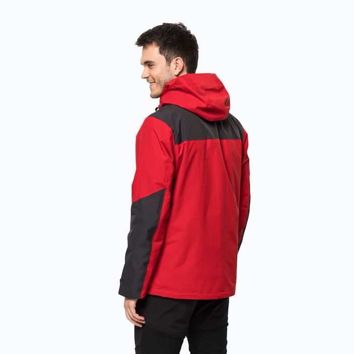 Jack Wolfskin men's Jasper rain jacket red 1115261_2206_002 2