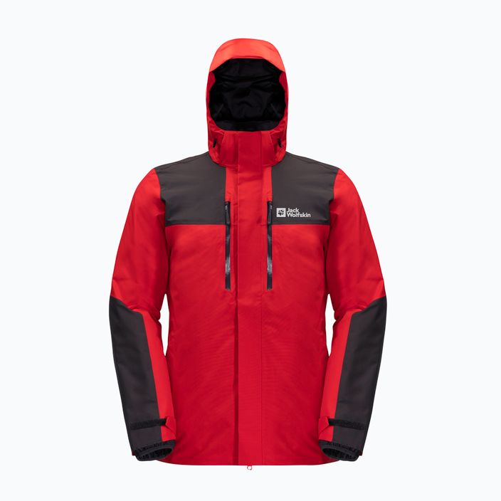 Jack Wolfskin men's Jasper rain jacket red 1115261_2206_002 11