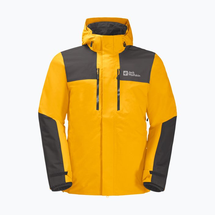 Jack Wolfskin men's Jasper rain jacket yellow 1115261_3802_002 9