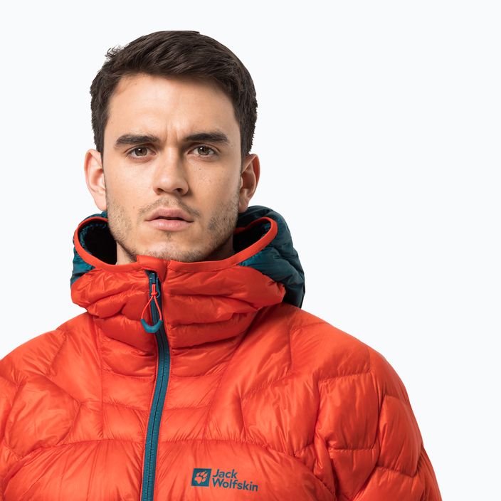 Jack Wolfskin men's Alpspitze Down Hoody skit jacket orange 1206771_3017 3