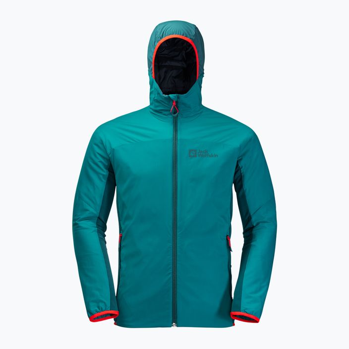 Jack Wolfskin men's ski jacket Alpspitze Ins Hoody green 1206781_1124 5