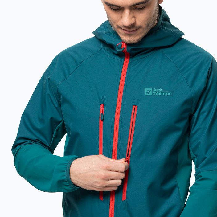 Men's Jack Wolfskin Alpspitze Hoody ski jacket green 1307371_4133 3