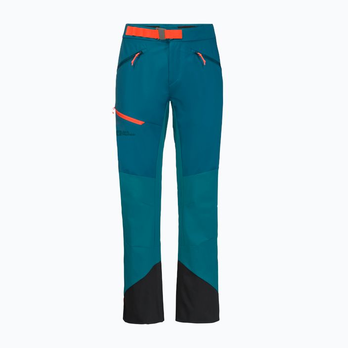 Jack Wolfskin men's Alpspitze blue-green ski trousers 1507511 5