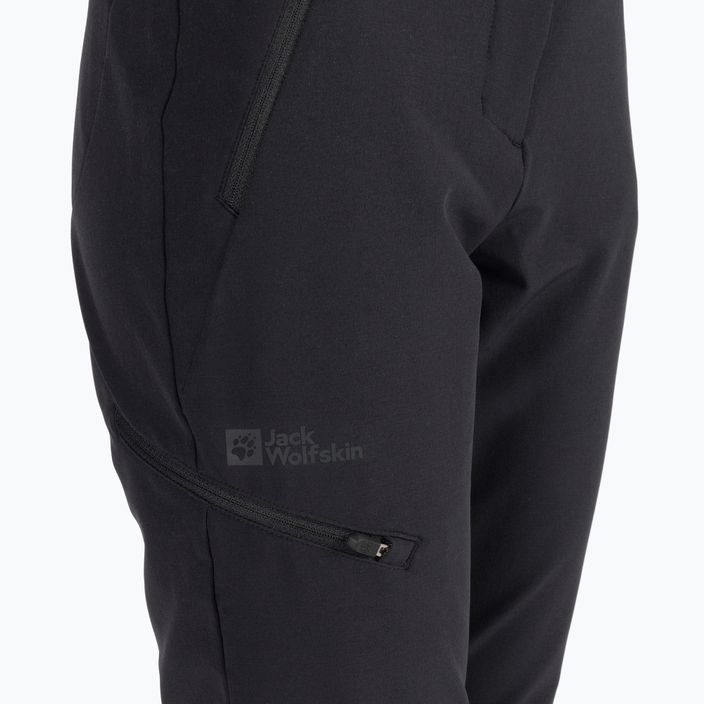 Jack Wolfskin women's softshell trousers Geigelstein black 1507731 5