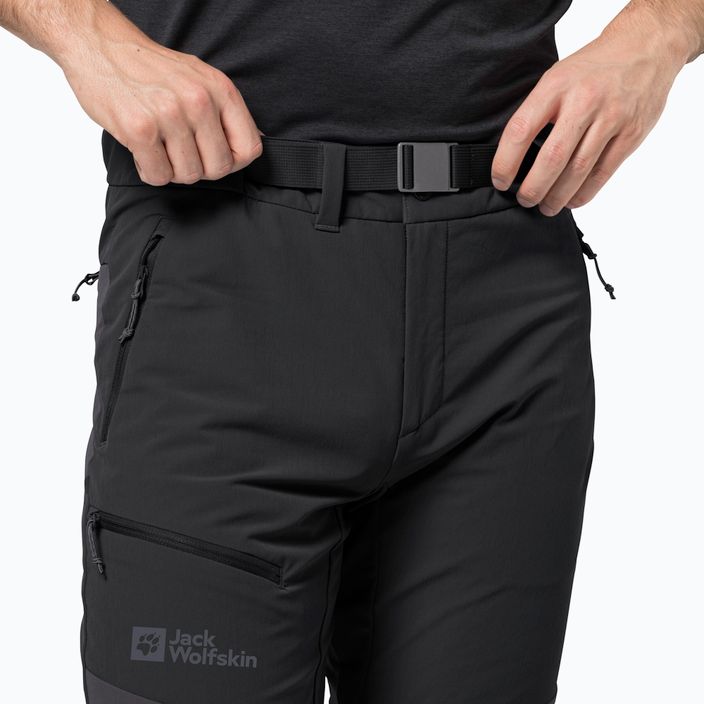 Jack Wolfskin men's softshell trousers Ziegspitz black 1507841 3