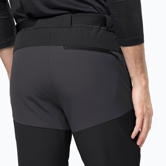 Jack Wolfskin men's softshell trousers Ziegspitz black 1507841 4