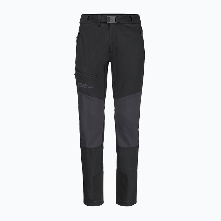 Jack Wolfskin men's softshell trousers Ziegspitz black 1507841 6