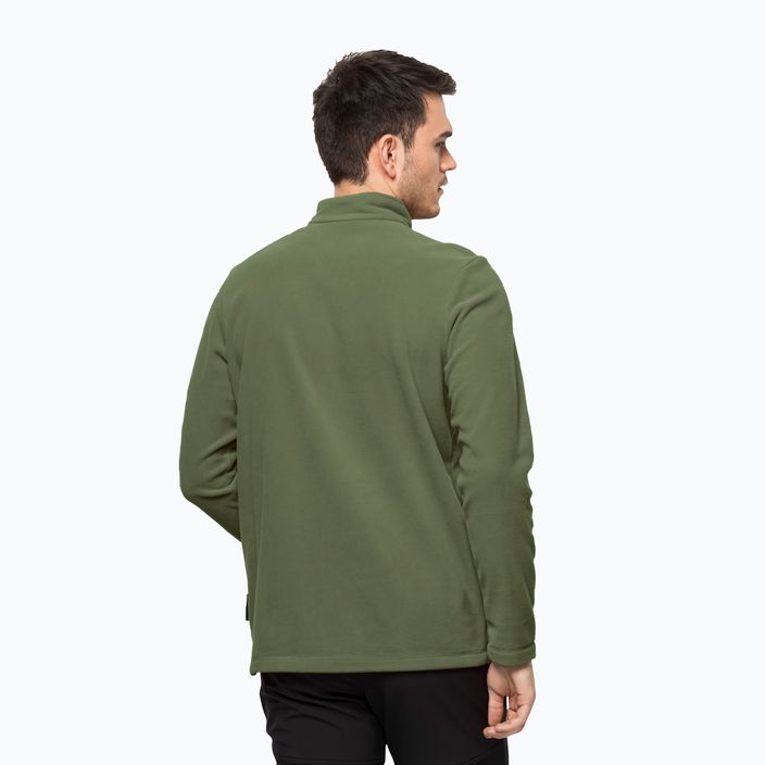 Jack Wolfskin men's fleece sweatshirt Taunus HZ green 1709522_4129_002 2