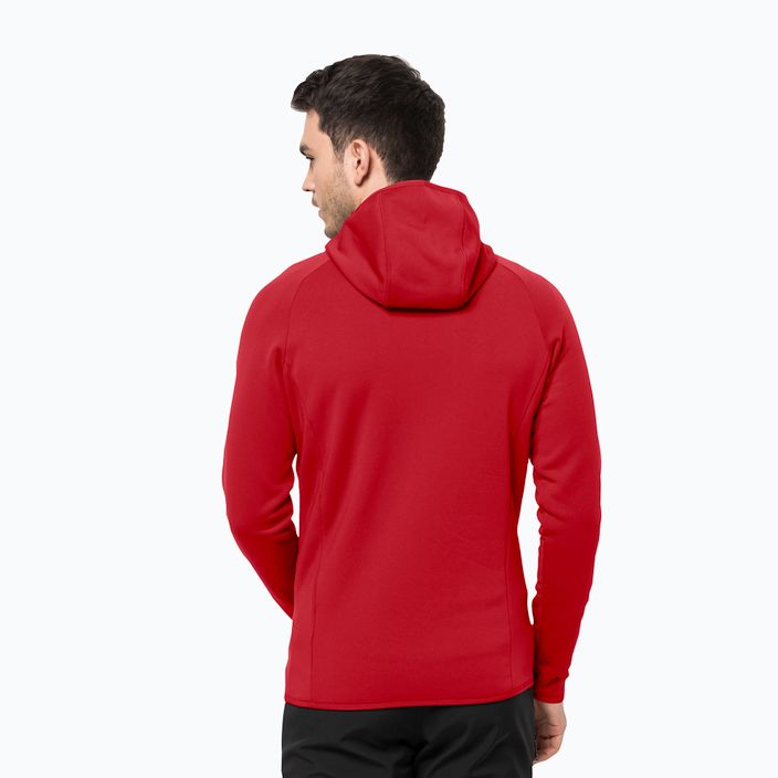 Jack Wolfskin men's Baiselberg fleece sweatshirt red 1710541 2