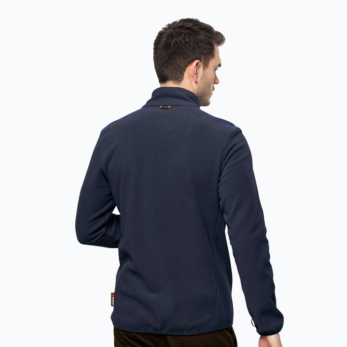 Jack Wolfskin men's Beilstein fleece sweatshirt navy blue 1710551 2