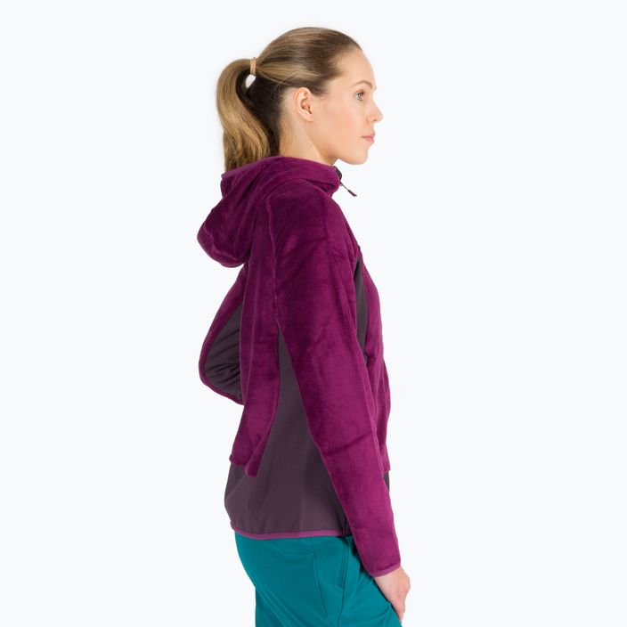 Jack Wolfskin women's Rotwand Hooded fleece sweatshirt purple 1710741 3