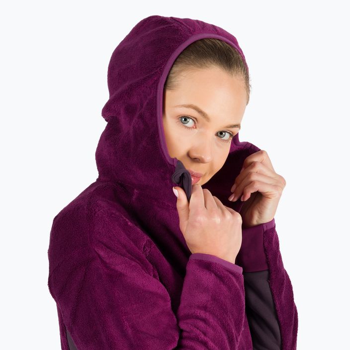 Jack Wolfskin women's Rotwand Hooded fleece sweatshirt purple 1710741 5