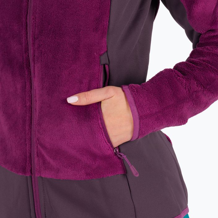 Jack Wolfskin women's Rotwand Hooded fleece sweatshirt purple 1710741 7