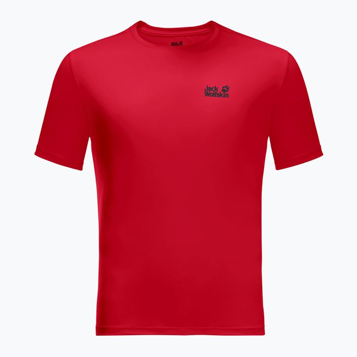 Jack Wolfskin men's trekking t-shirt Tech red 1807071_2206 3