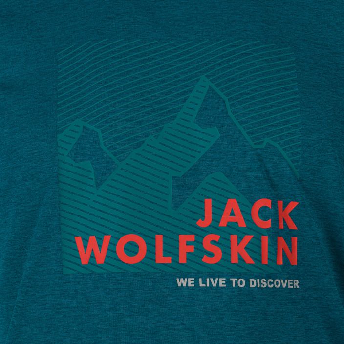 Men's Jack Wolfskin Hiking Graphic T-shirt blue 1808761_4133 6