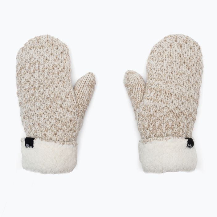 Jack Wolfskin women's winter gloves Highloft Knit beige 1908001_5062_003 2