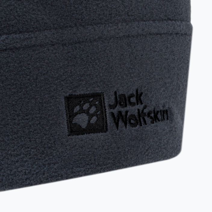 Jack Wolfskin Real Stuff grey fleece winter beanie 1909852 3