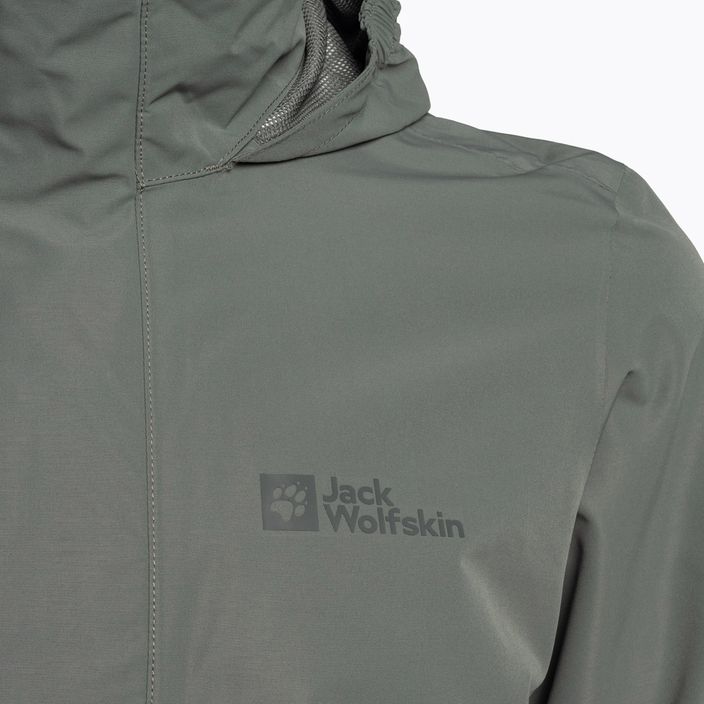 Jack Wolfskin men's Stormy Point 2L rain jacket green 1111142 8
