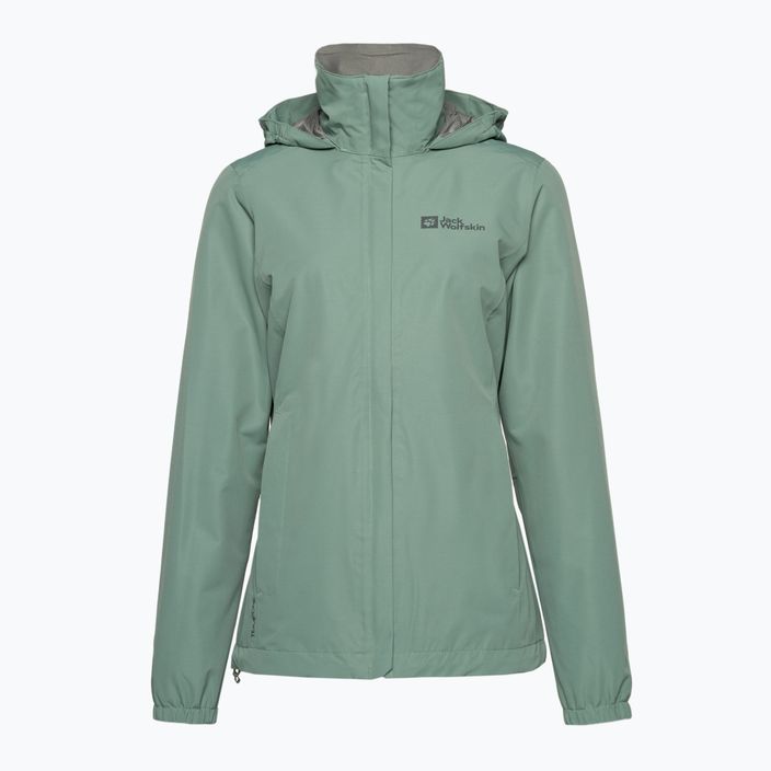 Jack Wolfskin women's Stormy Point 2L rain jacket green 1111202 6