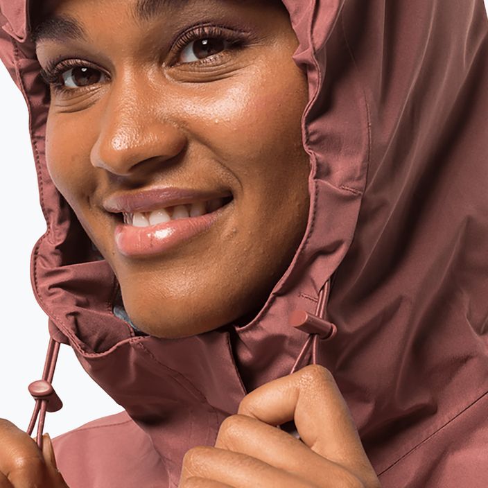 Jack Wolfskin Cape York Paradise women's rain jacket pink 1111245 3