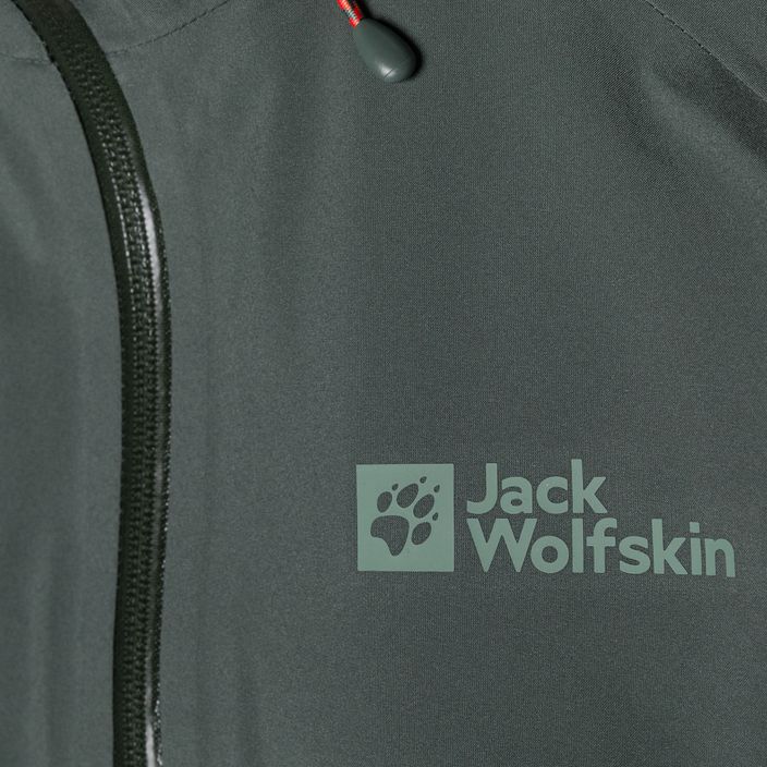 Jack Wolfskin Highest Peak women's rain jacket green 1115121_4136_001 8