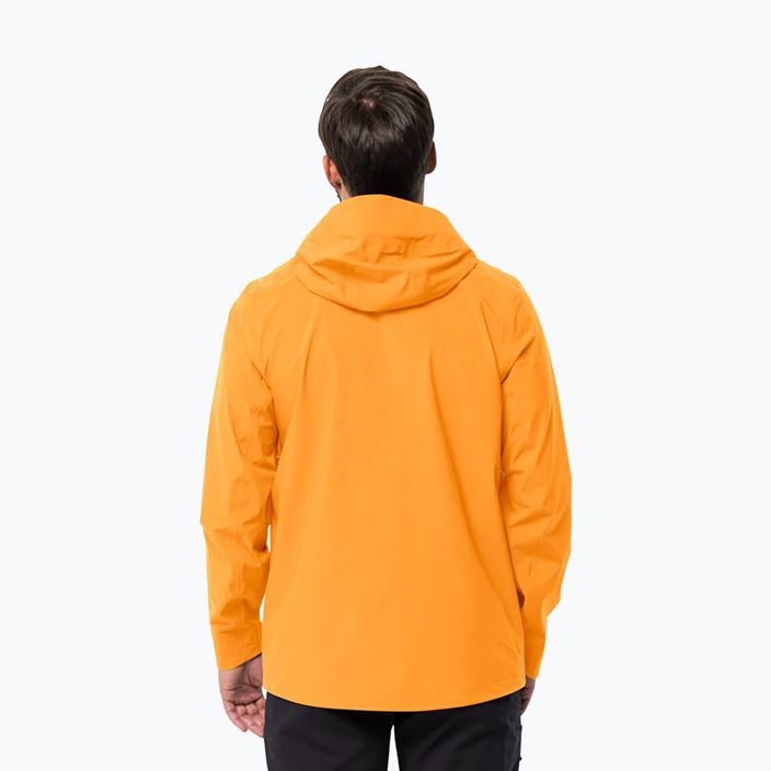 Jack Wolfskin men's Highest Peak rain jacket orange 1115131_3087_005 2
