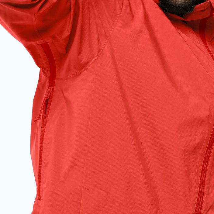 Jack Wolfskin men's rain jacket Elsberg 2.5L red 1115881_2193_003 5