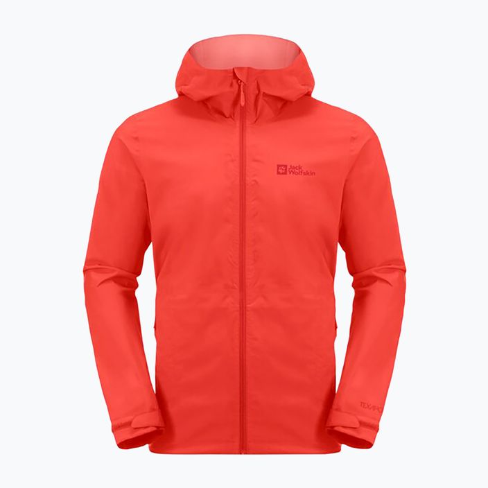 Jack Wolfskin men's rain jacket Elsberg 2.5L red 1115881_2193_003 6