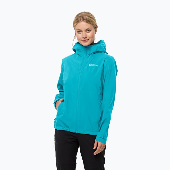 Jack Wolfskin women's rain jacket Elsberg 2.5L blue 1115951_1283_004